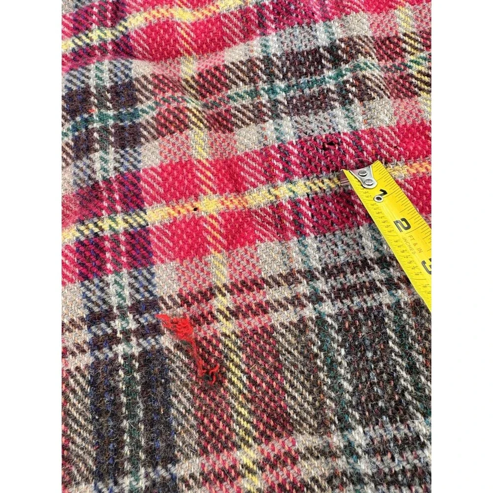 VTG All WOOL Made In Scotland BLANKET / THROW / TRAVEL RUG-SCOTTIE DOG LABEL